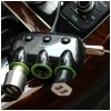 AWEI rozgałęźnik samochodowy C-353 gniazda zapalniczki 12V + 2 USB, rozdzielacz czarny/black